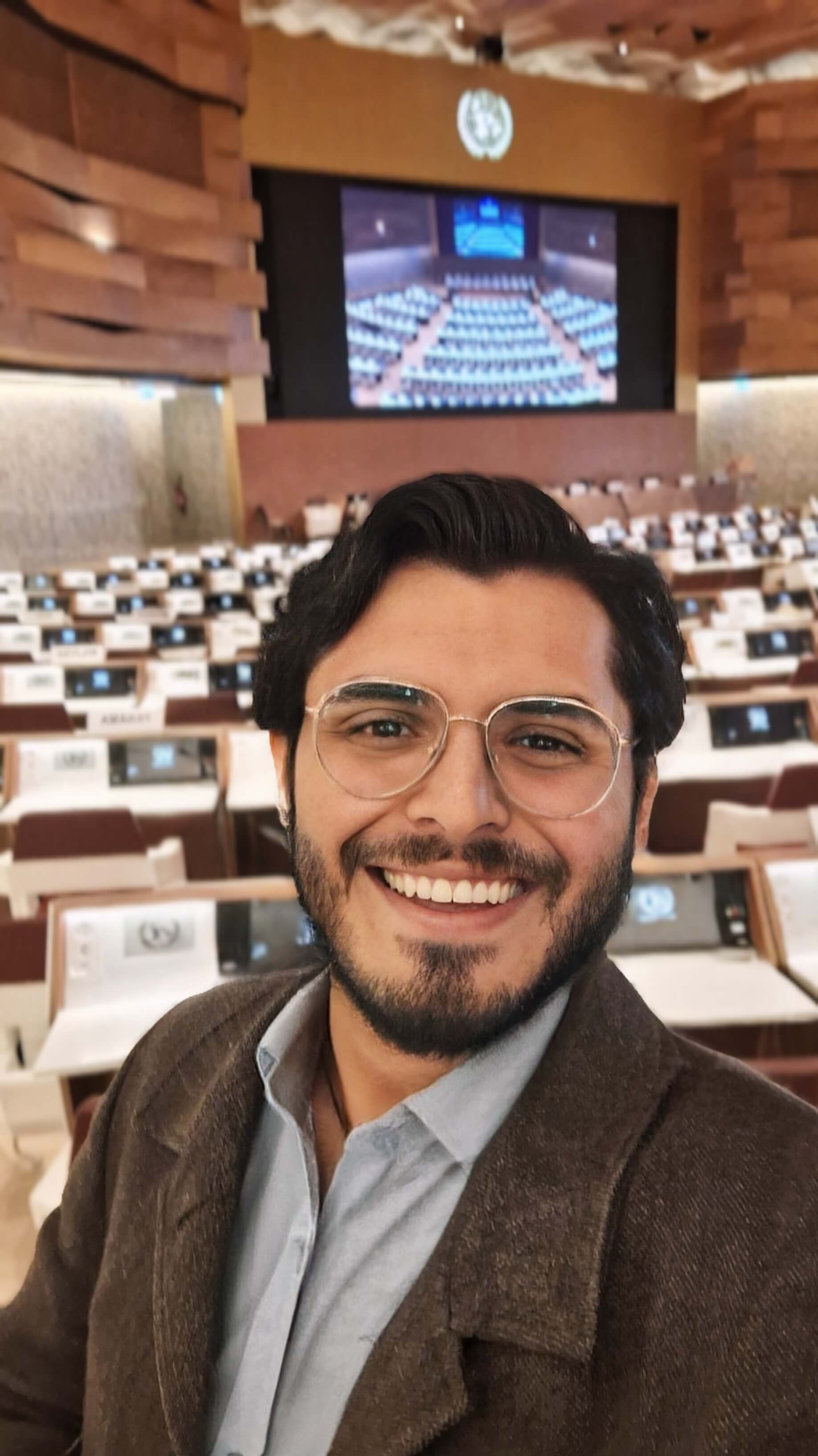 Oscar Morales Cuellar en las Naciones Unidas en Ginebra